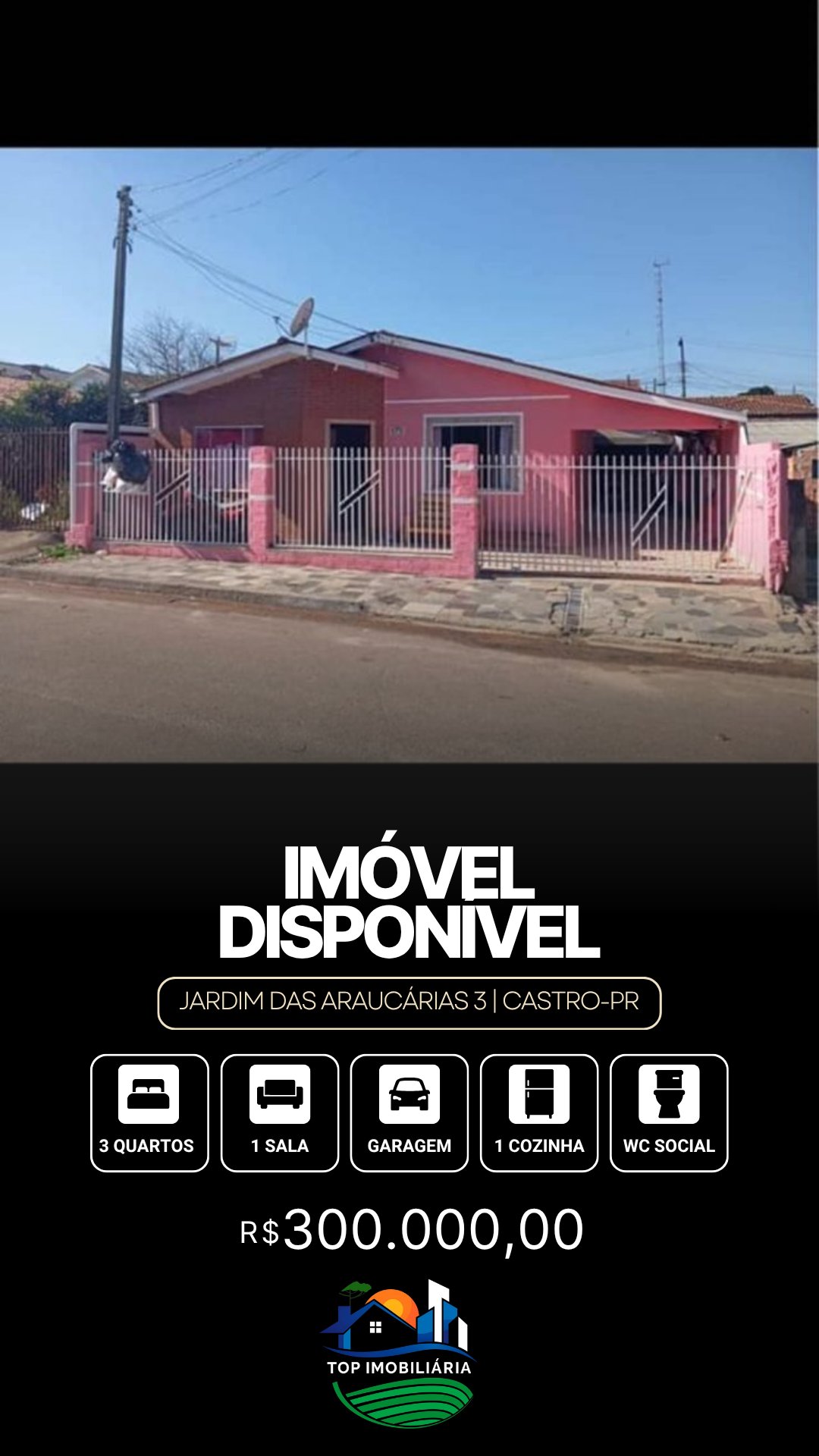 Casa em Jardim das Araucárias, Castro - Ref. 026