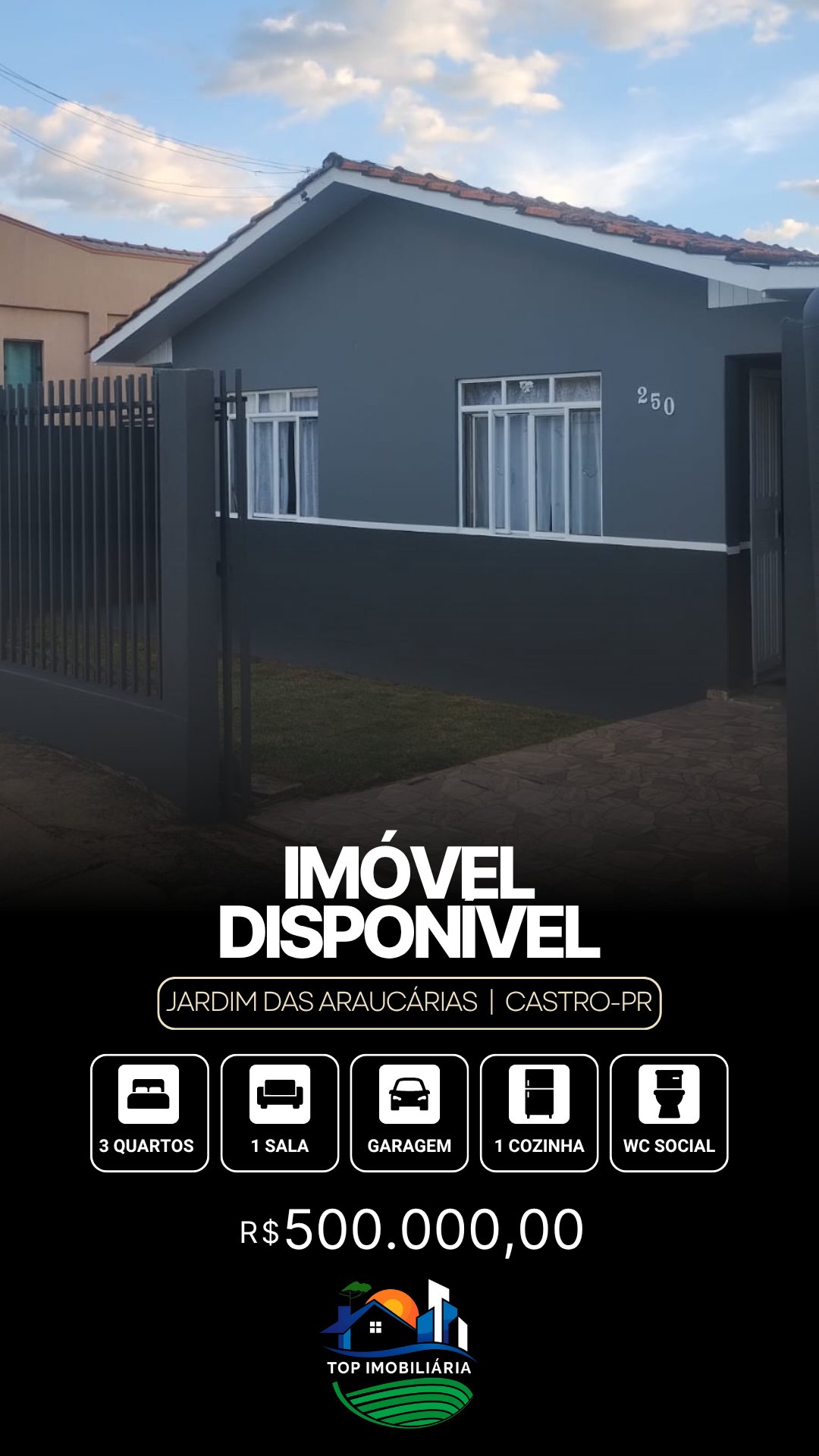Casa em Jardim das Araucárias, Castro - Ref. 032